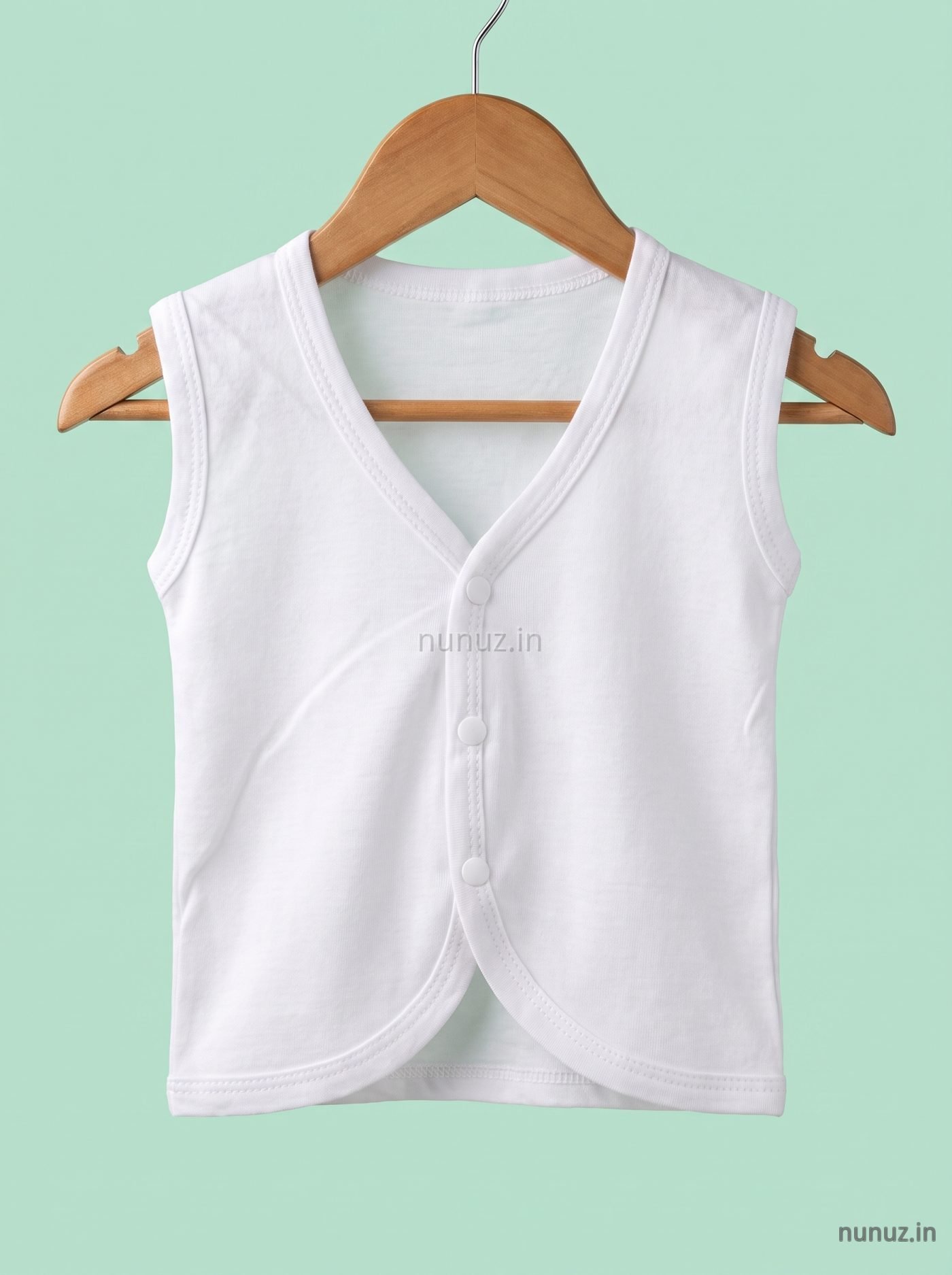 100% Cotton White Newborn Baby Jhabla - Set of 5