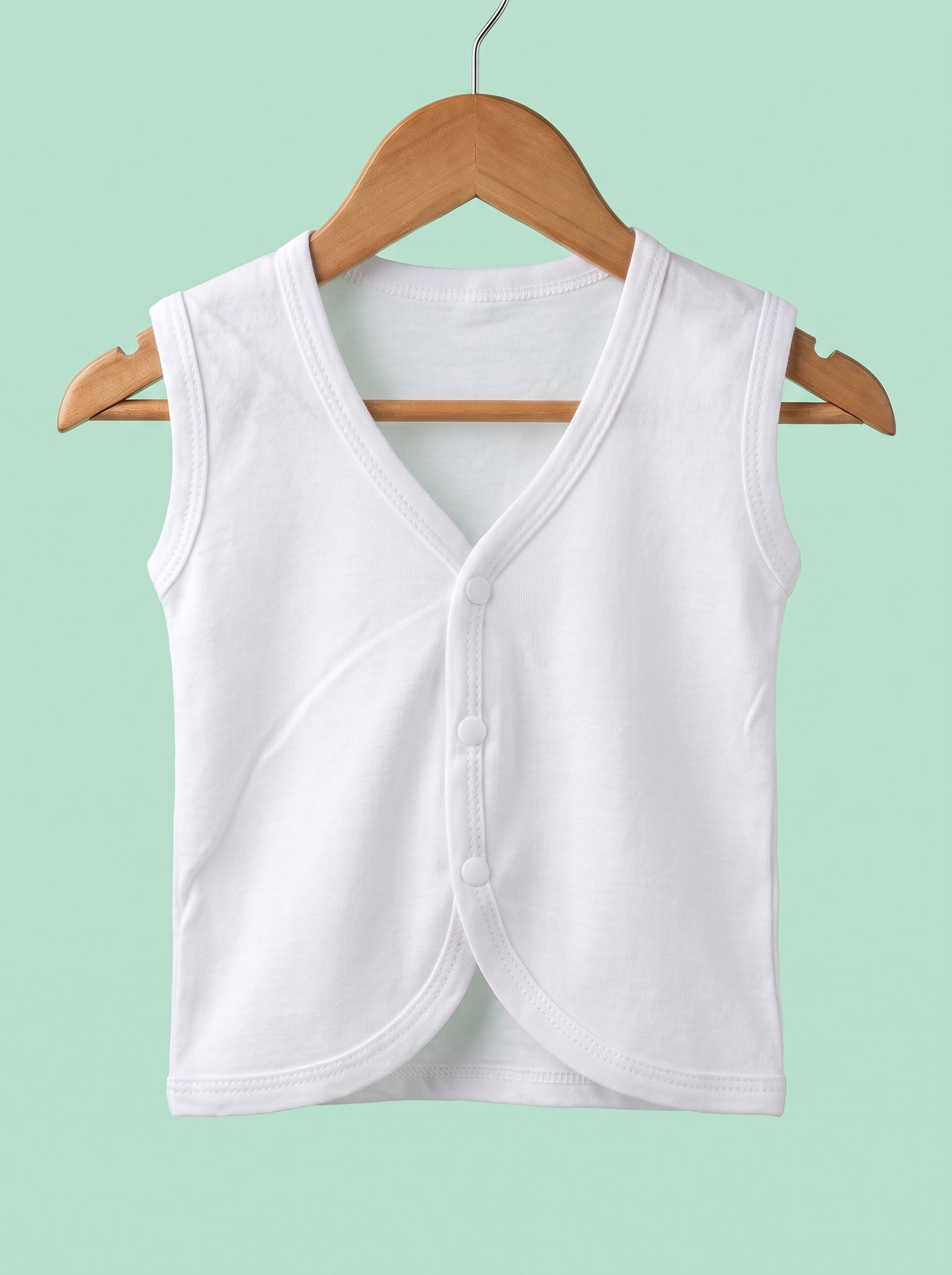 100% Cotton White Newborn Baby Jhabla - Set of 5