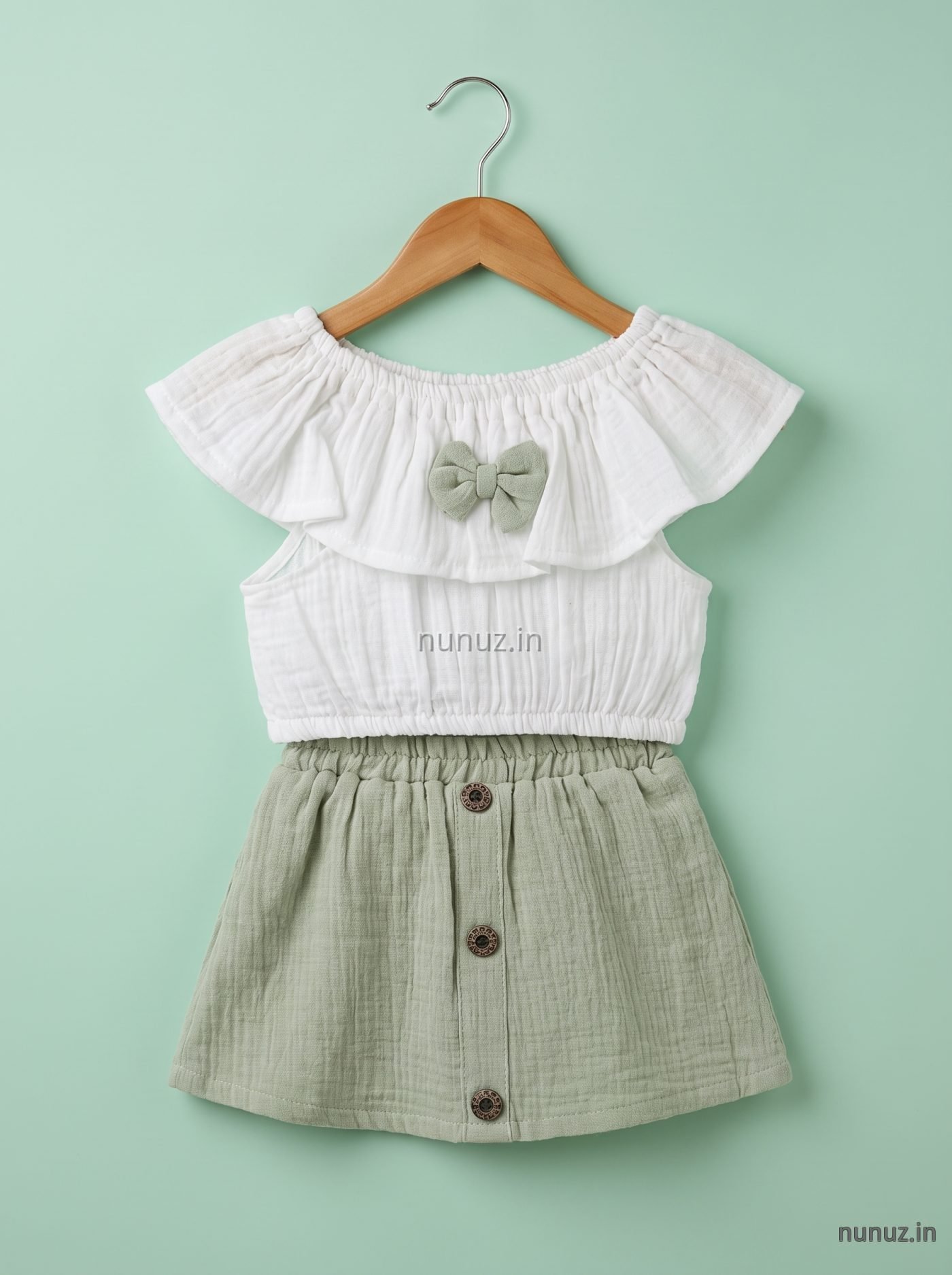 Baby Girl 2-Piece Muslin Co-Ord Set