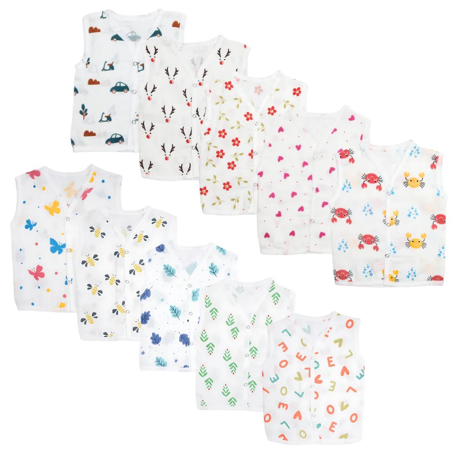 Muslin Jabla Set of 10 – Assorted Prints